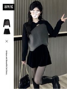 SUSIEYUAN | Gray Bow Sweater