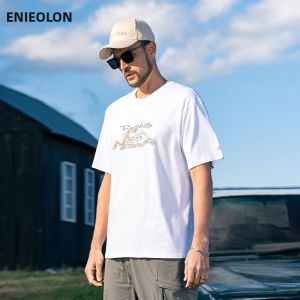 Enjeolon | Áo Thun Tay Ngắn Form Rộng Bằng Cotton 230G