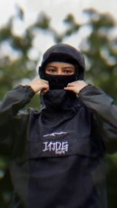 BNY Jaket Cagoule Gorpcore Parasut Pria Kantong Doraemon Terbaru Brand Indigo