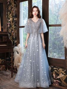 Plus Size Evening Dress Womens Plus Size Ladies 2023 New Arrival 100.00kg Banquet Annual Meeting Belly Covering Silm Slimming Long Dress