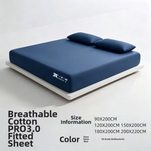 WUYINLIANGPIN | Pure Color Full Wrap Fitted Sheet 150x180x200cm