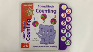 Gold Stars Counting & Number 10 Buttons Sound for PreSchool Learning For Kids