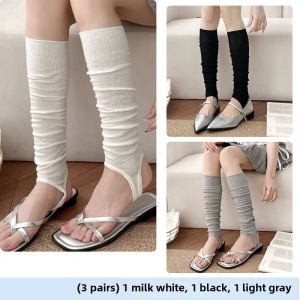JIFANPAUL | Ballet Style Footless Socks Knee-high Light Summer