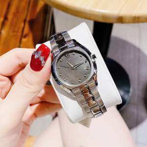 Đồng Hồ Nữ Bulova 96P158 Quartz Size 33 Cọc Số Kim Cương