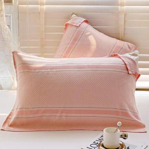 MONLEYTA | Summer Cool Feeling Bamboo Fiber Pillowcases Anti-Head Oil Absorbent Ice Silk Pillow Covers For Adults Single Person Use