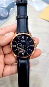[Promo] Jam Tangan Pria FS ME3170 / ME 3170 Townsman Automatic Open Heart Black Dial Black Leather Strap Original Garansi 2 Tahun [✔COD][100% Authentic]