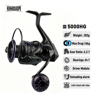 KINGDOM Tegmen PRO Spinning Fishing Reel Ultra-Light Metal Body Max Drag 16KG 5.2:1/6.2:1 8+1BB Saltwater Freshwater Fishing