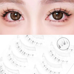 5 Đôi W33 Hàng Mi Full Dải C Cong Trong Suốt Đuôi Cá Nhìn Tự Nhiên Manga Lông Mi Dễ Dàng Dành Cho Người Mới Bắt Đầu Tóc Tổng Hợp