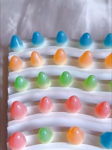 ปีโป้กรอบ รสผลไม้รวม ปีโป้อบกรอบ เคลือบน้ำตาล กรอบนอก หนึบ