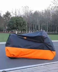 ถุงคลุมรถมอไซ  ผ้าคลุมรถจักรยานไฟฟ้า ผ้าคลุมรถมอเตอร์ไซค์ านยนต์กันน้ำกั นฝนกันฝุ่นป้อ ผ้าฝ้ายเจาะรูด้วยเข็มอลูมิเนียมฟอยล์