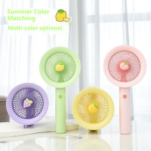 YASE พัดลมรูปผลไม้น่ารักนักเรียน Netflix มือถือเดสก์ท็อปของเด็กไร้เสียงขนาดเล็กหอพักเทป C ชาร์จพลังงานลมขนาดใหญ่