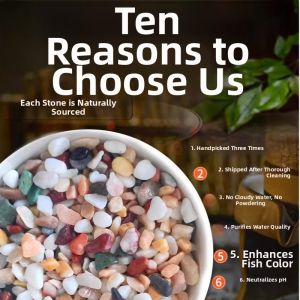 YIZHIBING | Natural Colored Gravel For Aquarium Decor