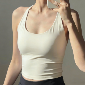 sui xin yu qie | Chest Pad Fitness Bra For Yoga Pilates Running 2026 New