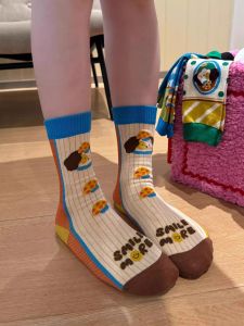 Cute Mushroom Head Dog Socks Full of Energy Graffiti Cartoon Design Cant Resist Judoll No Brand Registered Trademark