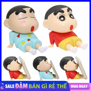 Giá Đỡ Điện Thoại Shin Cậu Bé Bút Chì Dễ Thương Để Bàn - Mô Hình Kệ Điện Thoại Xem Phim Rảnh Tay - Kệ Đỡ Điện Thoại Cậu Bé Bút Chì Shin Chan Dùng Xem Phim Livestream Học Online Để Bàn Đa Năng