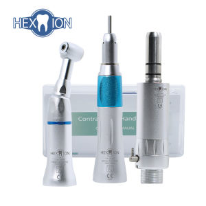 HEXION | Low Speed Dental Straight Handpiece 203C 2/4 Hole Air Motor Contra Angle Straight Handpiece Dentists Equipment Tools
