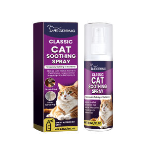 YEGBONG Calming Spray For Cats Natural Calming Solution Cat Soothing Spray Anti-scratch And Pee Care Spray Reduce Stress Solution Pet Soothing Spray 60ml Reduce Stress Solution Calming Spray for Cats Natural Calming Solution Cat Scratch Training Aid