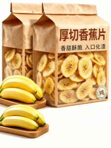 Zero Sugar Additive-free Thick Cut Banana Chips