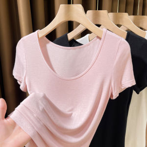 DVDK | Slim Fit U-neck Short Sleeve T-shirt