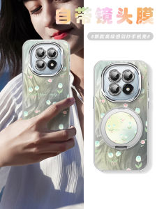 Oppo A97 Phone Case Silicone Ring Holder Magnetic Absorption Full Lens Protection Soft Shell for Women New Style Fashionable