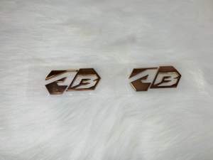 Bộ Tem dán xe chữ nổi ốp sườn xi cứng xe Honda  AB Air Blade đời 2020 - 2023 hàng loại Đep thay thế như( Gía cặp )