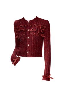 ผู้หญิง ถัก คาร์ดิเกน เสื้อสเวตเตอร์ มีปมผีเสื้อ ดอกไม้สาน สไตล์ขี้เกียจ วันที่คืน เสื้อท่อนบน นุ่ม สบาย ฤดูใบไม้ร่วง ฤดูหนาว สินค้ามาใหม่