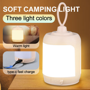 Extra Gift 3Colors Waterproof Tiny Outdoor Camping Light USB-C Rechargeable LED Super Bright Tent Lighting Portable Desk Night