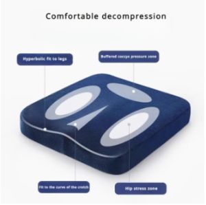 【WJ】Sports and fitness waist protection support cushion Outdoor fitness support seat cushion Home sports lumbar protection memory foam support cushion Hip protection support sports pad Car seat support pad