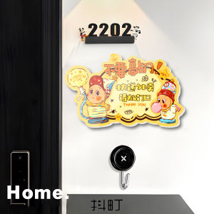 Acrylic Door Decoration Cute Cartoon Anime Instruction Signboard Reminder Board Doorway Decorative Warning Plaque