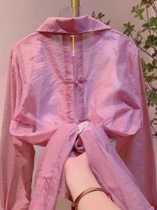 Chic Casual Solid Color Shirt New Chinese Style Ageless Versatile Slimming Outerwear Womens Fashionable Commute Long Sleeve