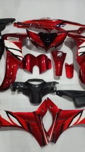 Bộ dàn áo xe JUPITER MX Pha Mắt Cáo - GRAVITA nhựa nguyên sinh ABS Màu ĐỎ CANDY