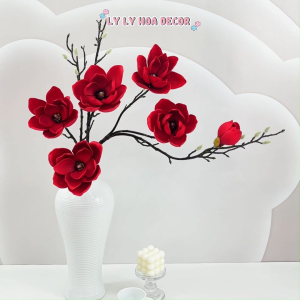 Mộc Hoa Lan 3 Bông 6 Bông Nhân Tạo Cao Cấp Giống Thật. Hoa Lụa Trang Trí Hoa Lụa Decor