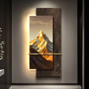 MUWU | Elegant High-End Sunrise Mountain Entrance Decorative Painting