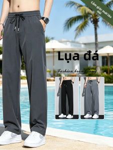 JIFANPAUL | Quần Lỏng Phong Cách Silk Mát Mẻ Nhanh Khô