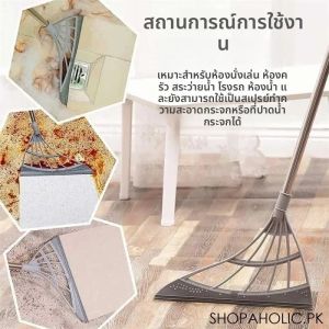 1PC มัลติฟังก์ชั่ซิลิโคนไม้กวาด Wiper ชั้นแก้ว Scraper เปียกและแห้งขนาดใหญ่ไม้กวาดเครื่องมือทําความสะอาดห้องน้ํา