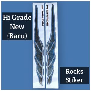Stiker Hi Grade new baru satu set kanan & kiri / sticker list body samping mobil isuzu panther minibus tulisan Higrade versi new baru