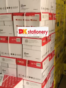 IK Yellow / IK Eco 70gsm A4 Kertas – 1 Kotak (5 Rim) / A4 Paper – 1 Box (5 Reams)