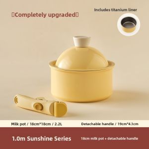 KIMS COOK | Detachable Handle Mini Milk Pot Non-Stick Cookware