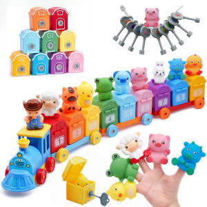 Toddler Train Set for ToddlerCounting Matching & Sorting Activity  Toys Montessori Farm Animals Train  Preschool Birthday Gif