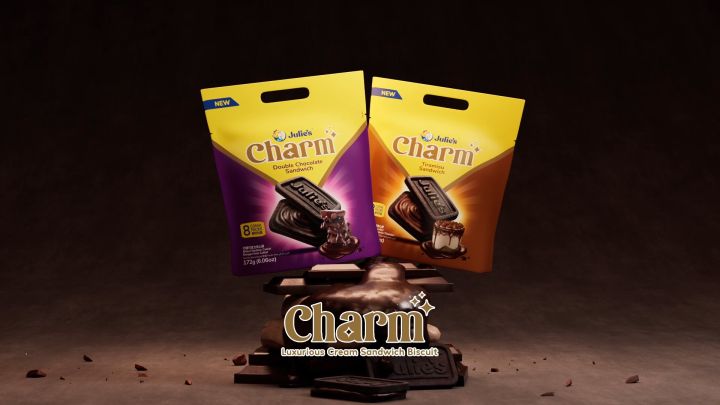 Julie's Charm Double Chocolate Sandwich 172g x 2 packs | Lazada