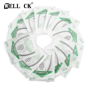 10PCS Dây Cung Hàm Răng Niti WELLCK Siêu Đàn Hồi Hình Bầu Dục Hình Tròn Hình Chữ Nhật Vật Liệu Nha Khoa Dành Cho Người Lớn