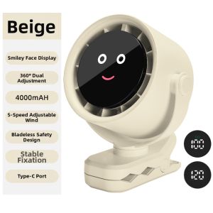 Portable Mini Table Fan USB Powered Silent Office Clip-On Baby Stroller Ultra Long Battery Life Student Dormitory Desktop Style