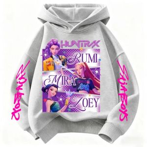 Hasbro | KPop Demon Hunte rs Hoodie Kids Clothes Princess Girls Clothes Fashion Kids Clothes Spring and Autumn Sweatshirt Tops Fo