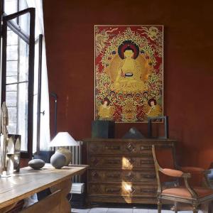 GUANGMANZHI | Retro Style Dunhuang Buddha Art New Chinese Guan-yin Painting