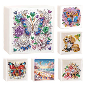 【New Arrival】 Multi-Compartment Diamond Painting Storage Box with Wall Mount for DIY Wall Art Projects