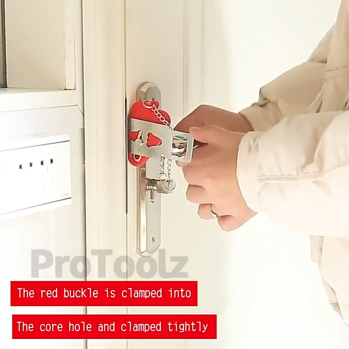 Portable Travel Door Lock Anti-Theft Lock Home Security Device for ...