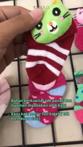 Nina Kaos Kaki Bayi 0 - 12 bulan Boneka - 1 set isi 3 Pasang Random