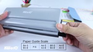KW-triO 6 Hole Paper Puncher Adjustable Desktop Metal Punch A4 | A5 | A6 | B7