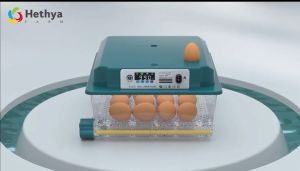 ตู้ฟักไข่ Egg incubator 16ฟอง  ตู้ฟักไข่แบบใหม่ อัพเกรดถาดไข่แบบปรับได้ การป้องกันไฟแบบสองด้าน การหมุนไข่อัตโนมัติ มีไฟส่องไข่