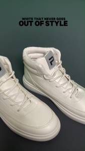 PAULMAY - Sepatu Sneakers pria Bogota High White